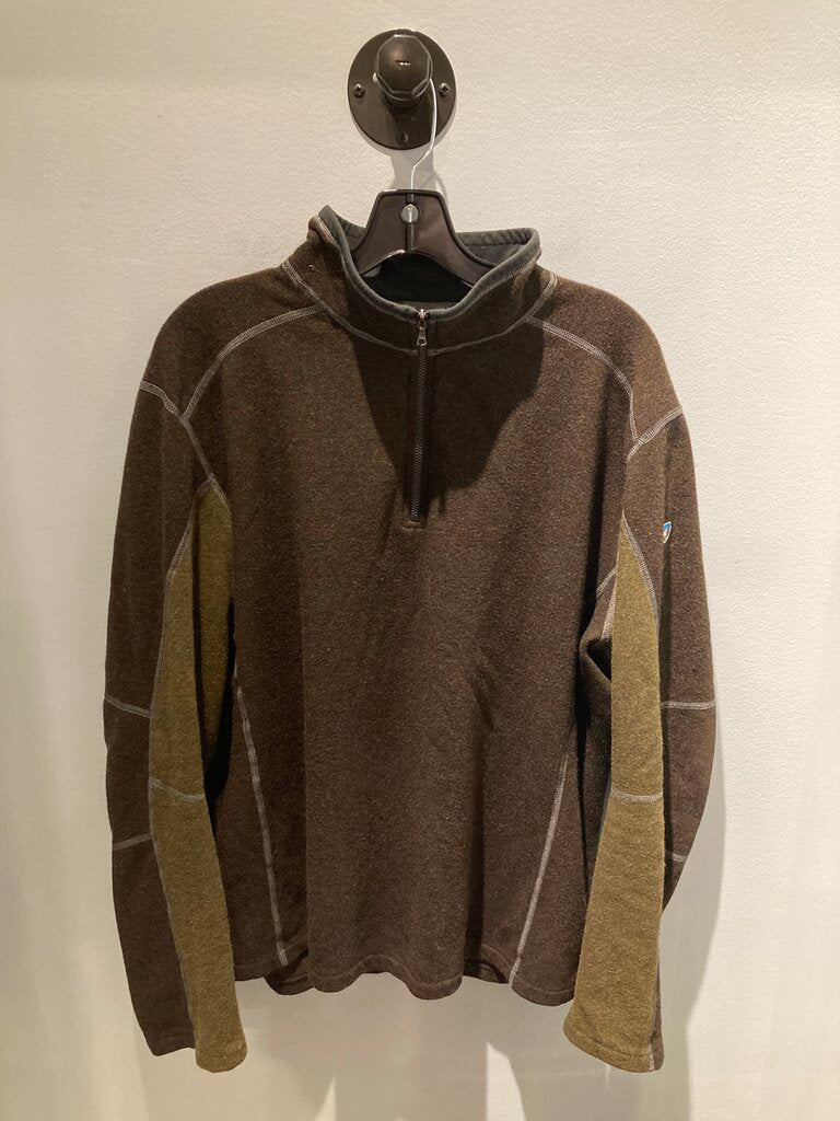 Kuhl Kashmira 1/4 LS Top, Brown, Men's XL