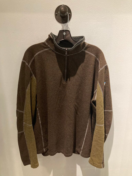 Kuhl Kashmira 1/4 LS Top, Brown, Men's XL
