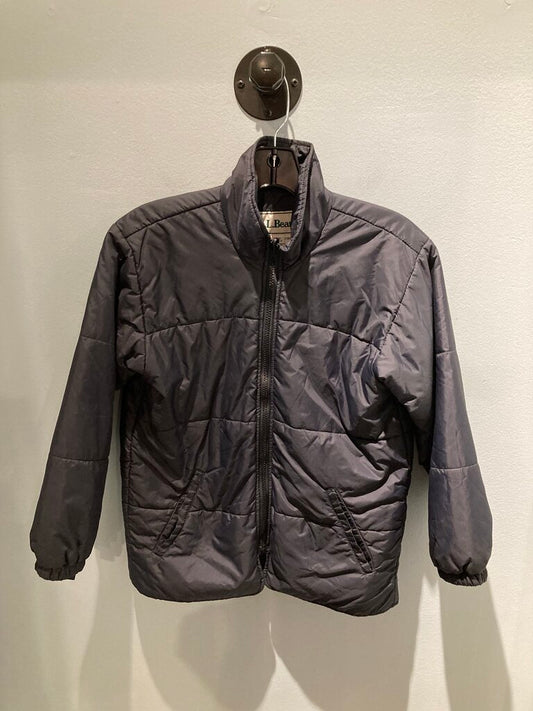 L.L.Bean Full Zip Puffer Jacket, Black, Kid's M