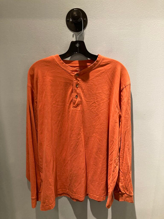 L.L.Bean LS Shirt, Orange, Men's XL