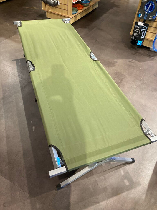 Fold Up Cot, Green/Silver, Twin Size