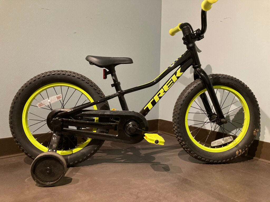 Trek Precaliber Kids Bike, Black/Yellow, 16"