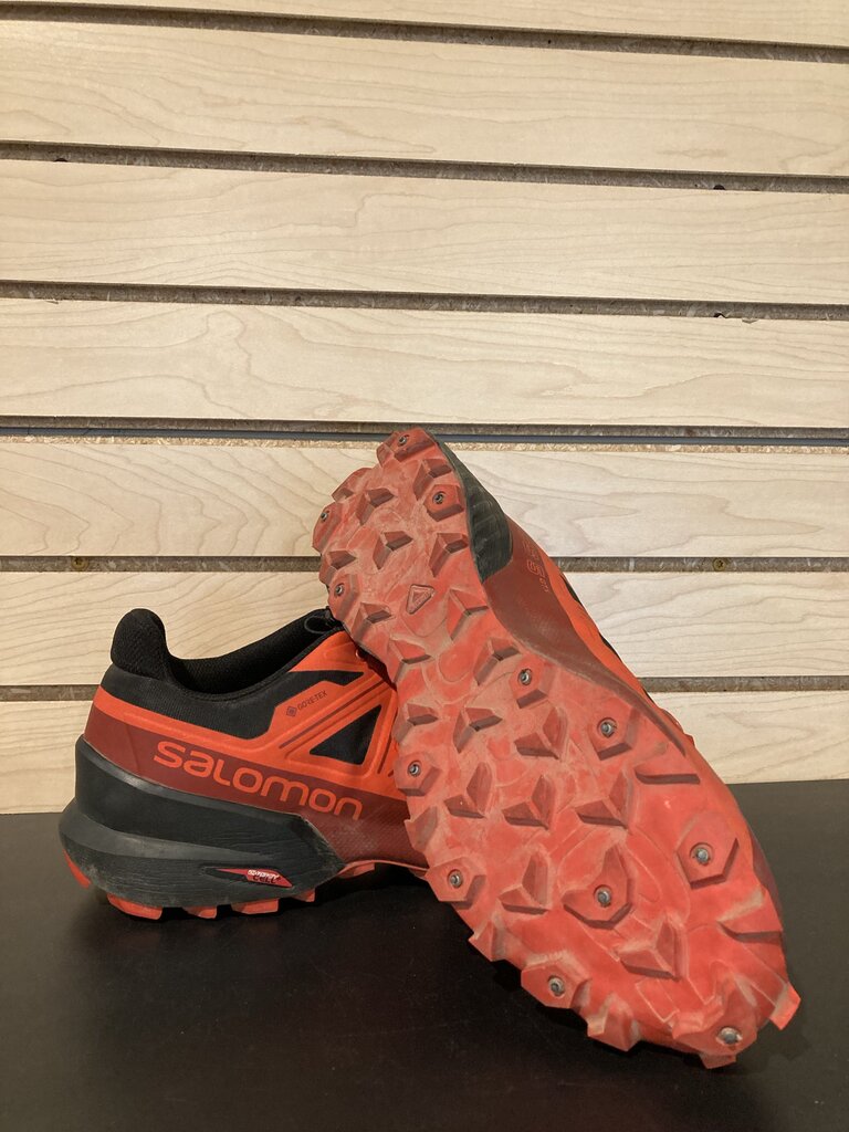 Salomon Cross Spike 5 GTX, Black/Red, Men's 12