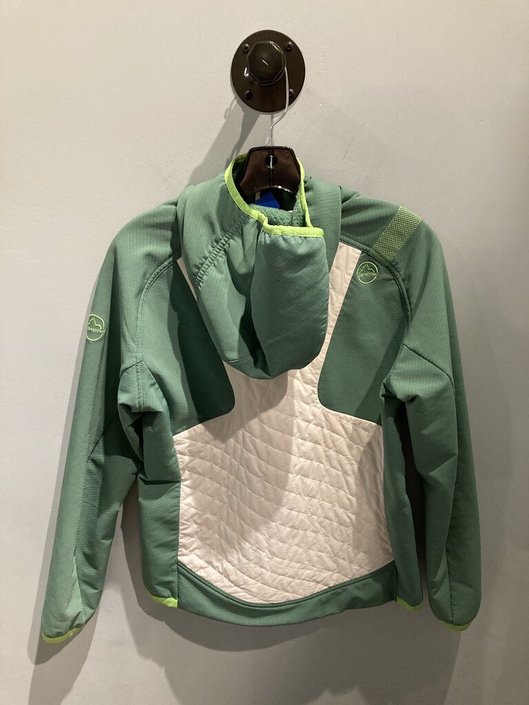La Sportiva Hybrid Fleece Hoody, Green/White, Women's S