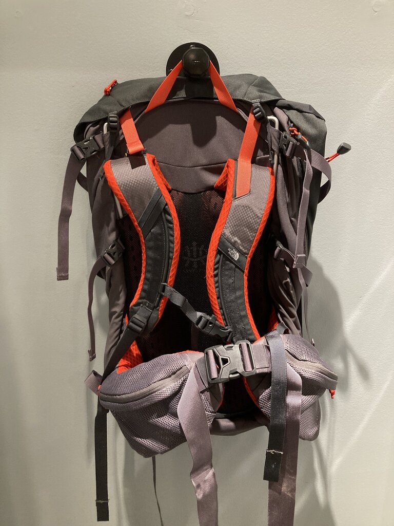The North Face Terra Backpack, Grey/Orange, 40L
