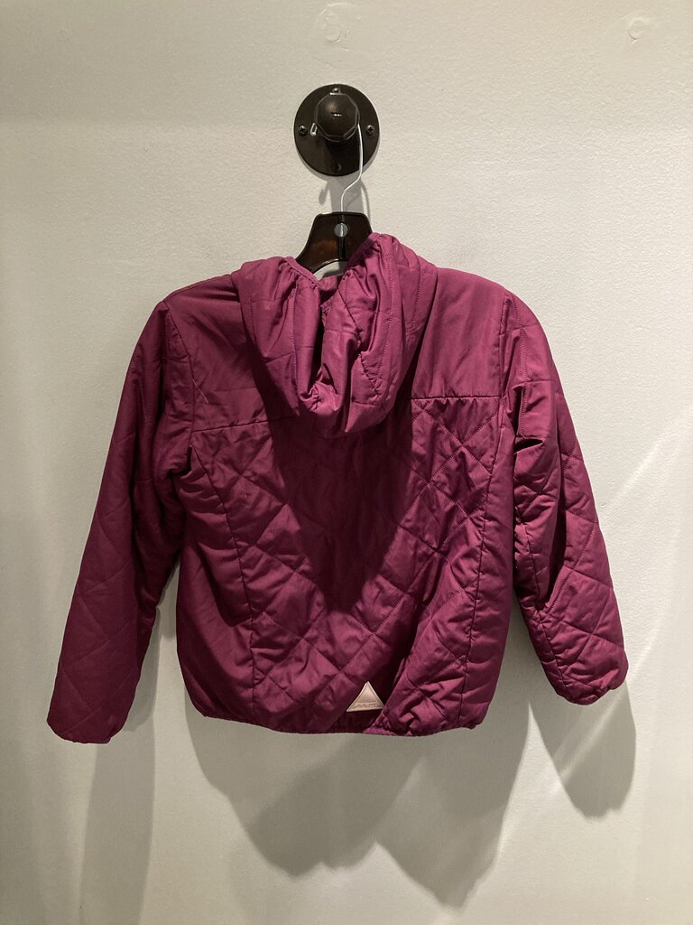 LL Bean Full Zip Reversable Hoody, Pink/Plum, Kid's M