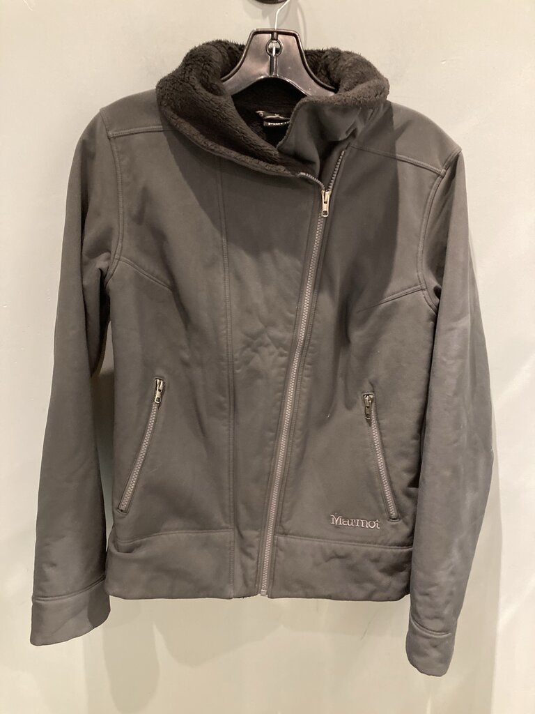 Marmot Full Zip Fleece Lined Jacket, Grey, Women's M