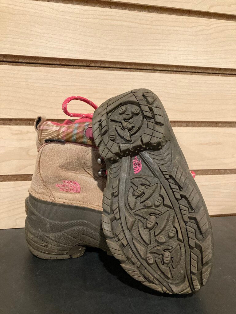 The North Face Insulated Snow Boots, Brown/Pink, Kid's 11