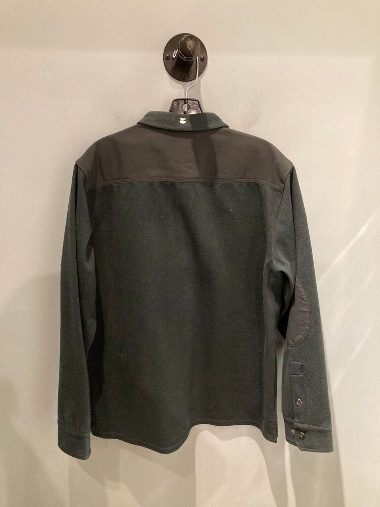 Jetty LS Fleece Button Up, Grey, Men's L