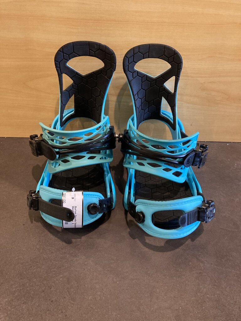 Burton Smails Snowboard Bindings, Blue, S