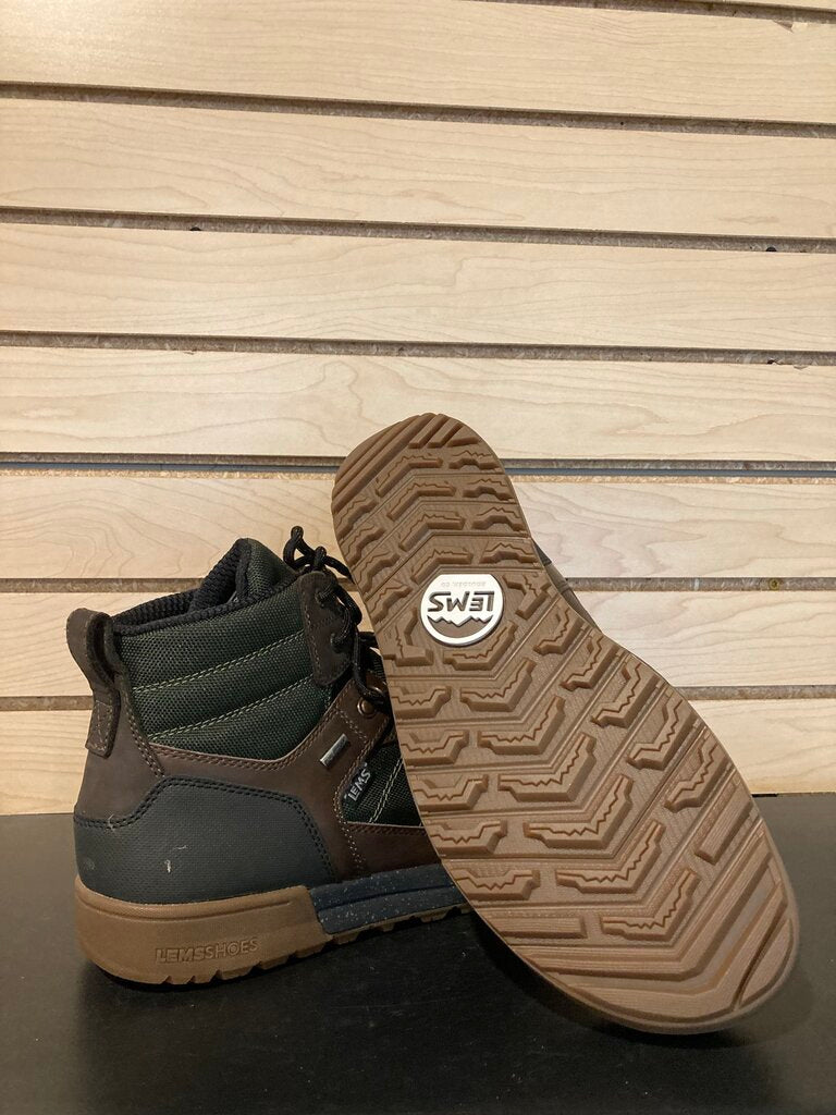 Lems Mid Hiking Boots, Blue/Brown, Men's 12