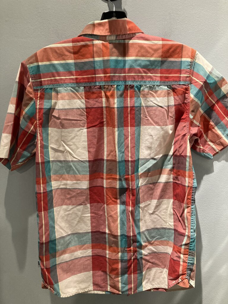 The North Face SS Button Up, Red/Multi, Men's S