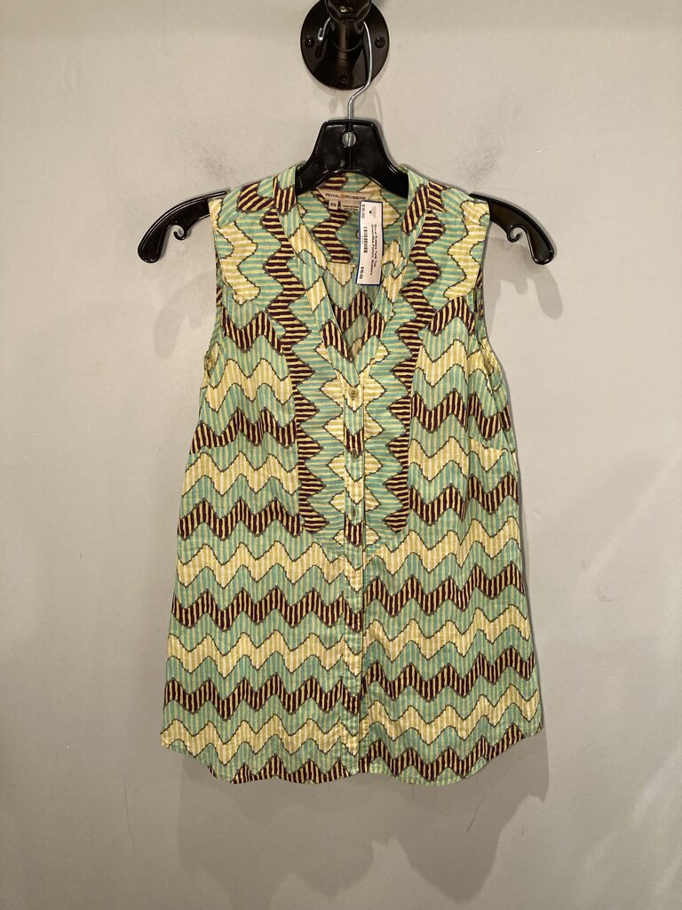Royal Robbins Tank Top, Green/Blue Pattern, Women's XS\