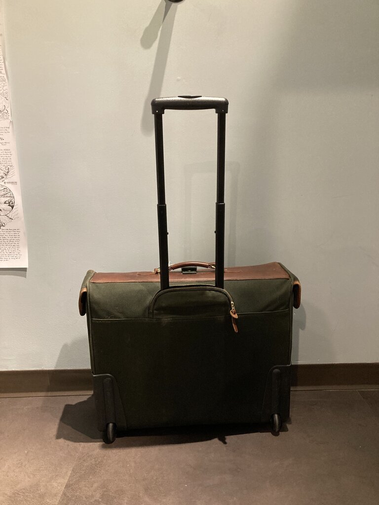 Orvis Canvas Wheeled Luggage, Green/Brown