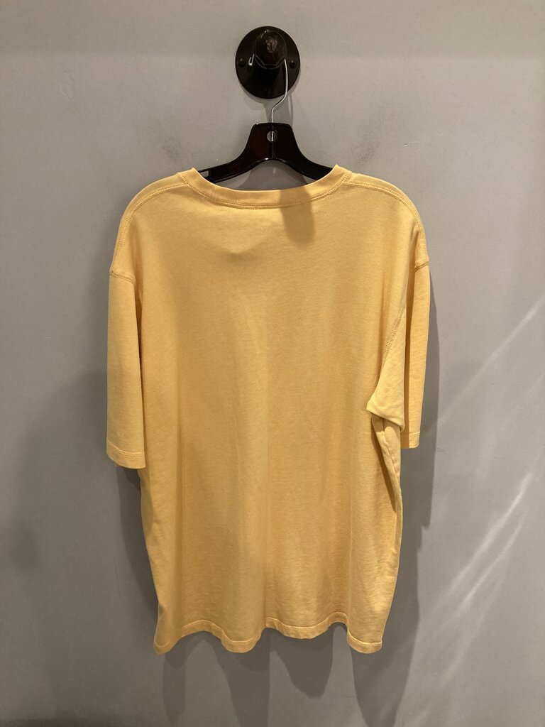 Eddie Bauer SS Crew, Yellow, Men's L Tall