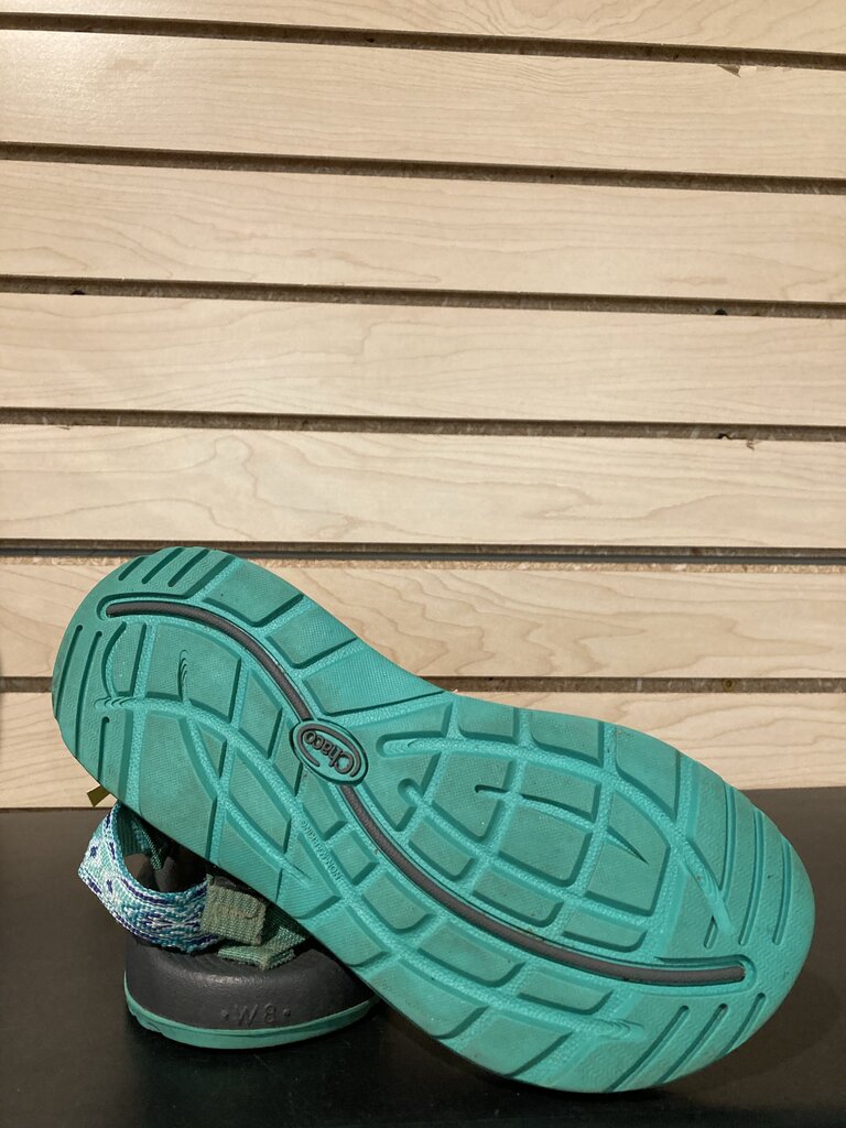 Chaco Zcloud Sandal, Grey/Green, Women's 8