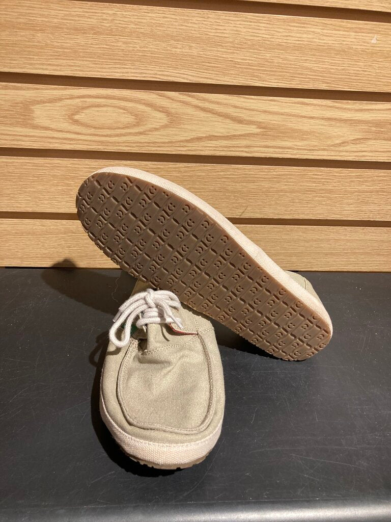 Sanuk Canvas Tie Shoe, Natura;, Women's 9?