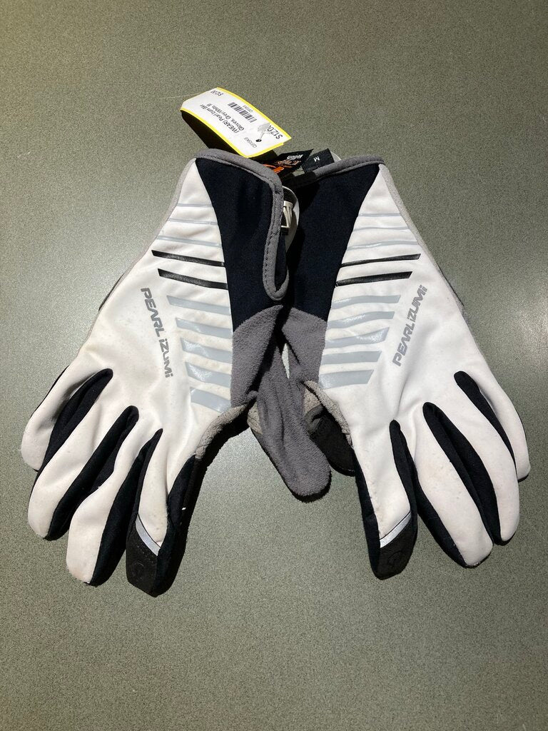 (WEAR) Pearl Izumi Bike Gloves, Grey/White, M
