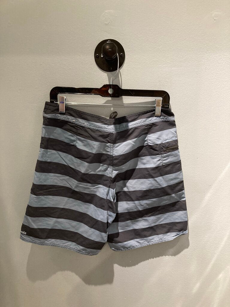Patagonia Board Shorts, Blue Stripes, Men's 30