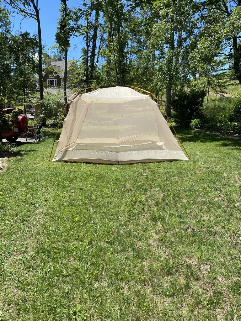 LL Bean Screen House, Tan/Orange/Purple, 13'x13'