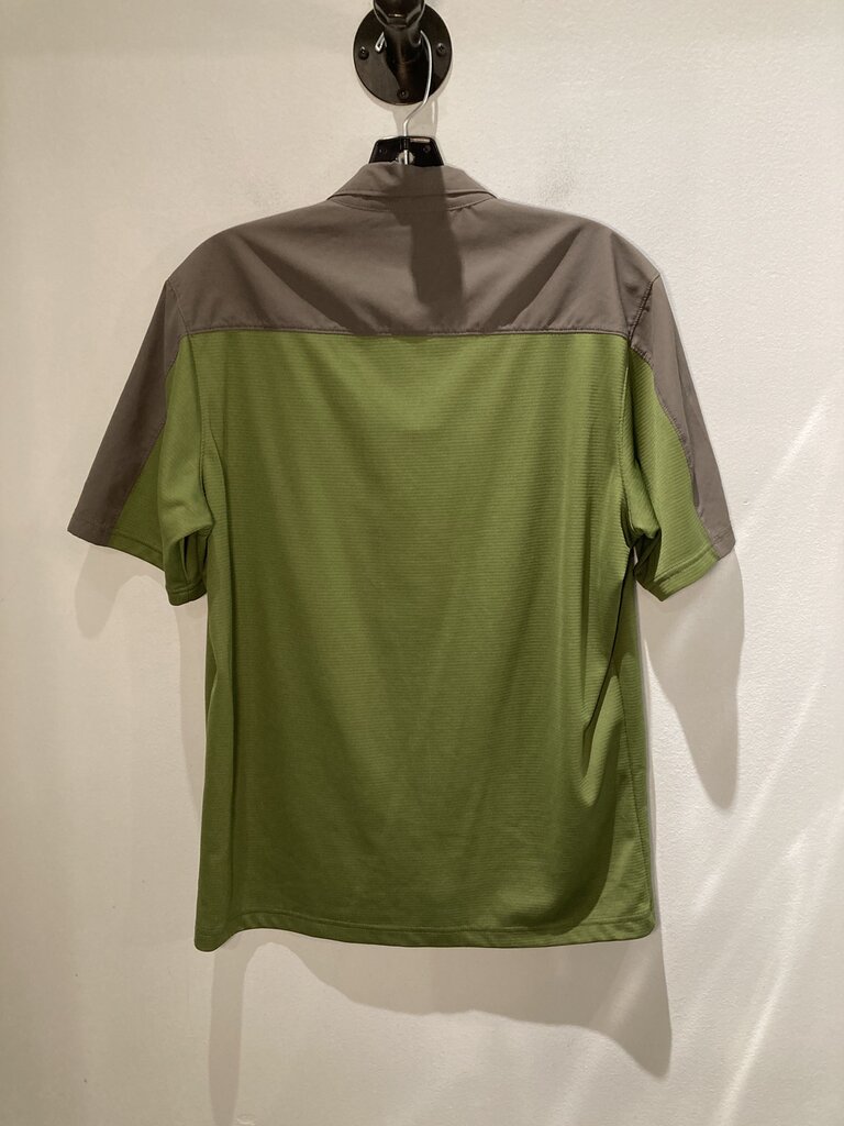 Mountain Hardwear SS Snap Shirt, Green/Grey, Men's L