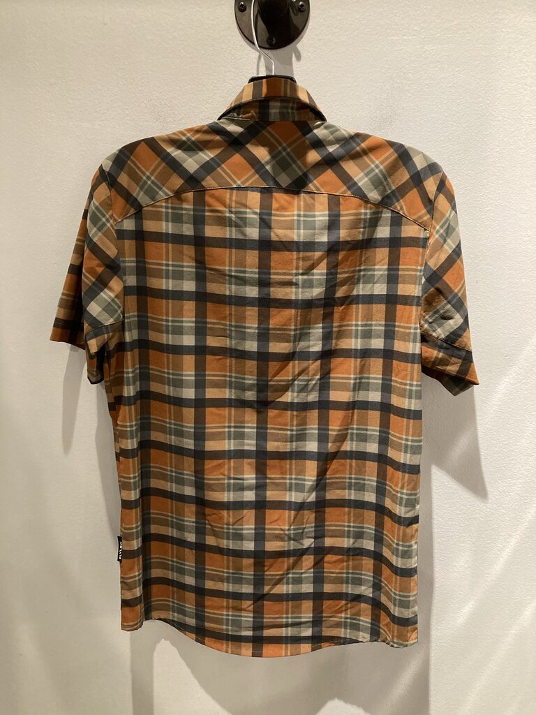 Flylow SS Snap, Brown/Green/Black, Men's S