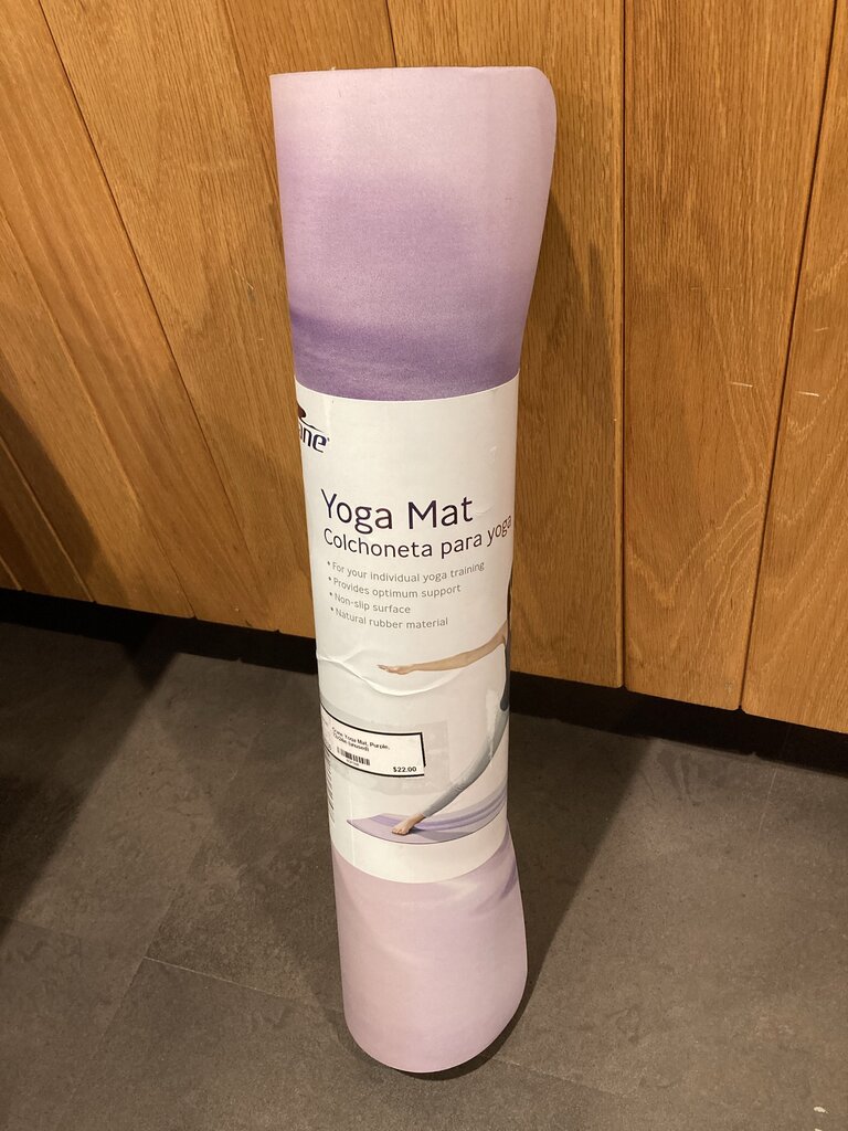 Crane Yoga Mat, Purple, 72x24in (unused)