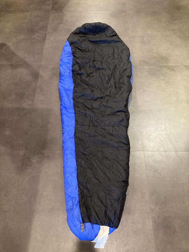 (STAINS) Marmot Sleeping Bag, Blue/Black, 30 Degree?