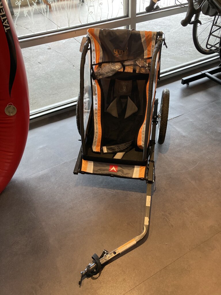 Allen Sports T1 Bike Trailer, Orange/Grey/Black, Single