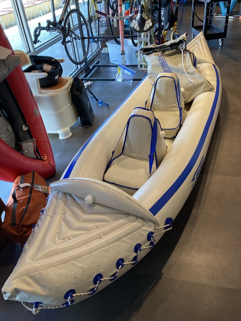 Sea Eagle 370 3 Person Inflatable Kayak w/Paddles