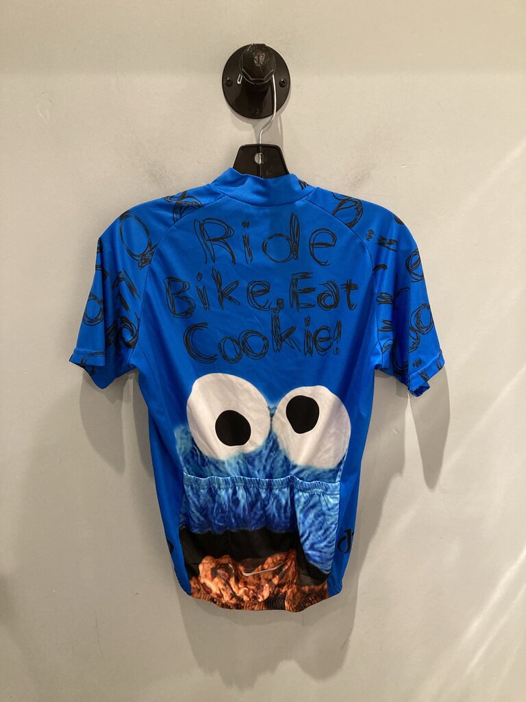 Cookie Monster Full Zip Jersey, Blue, Men's M