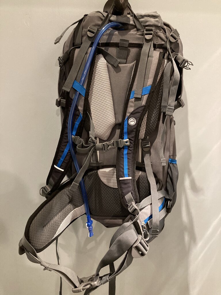 Magellan Outdoors Hydration Pack w/ Bladder, Grey/Blue, 40L?