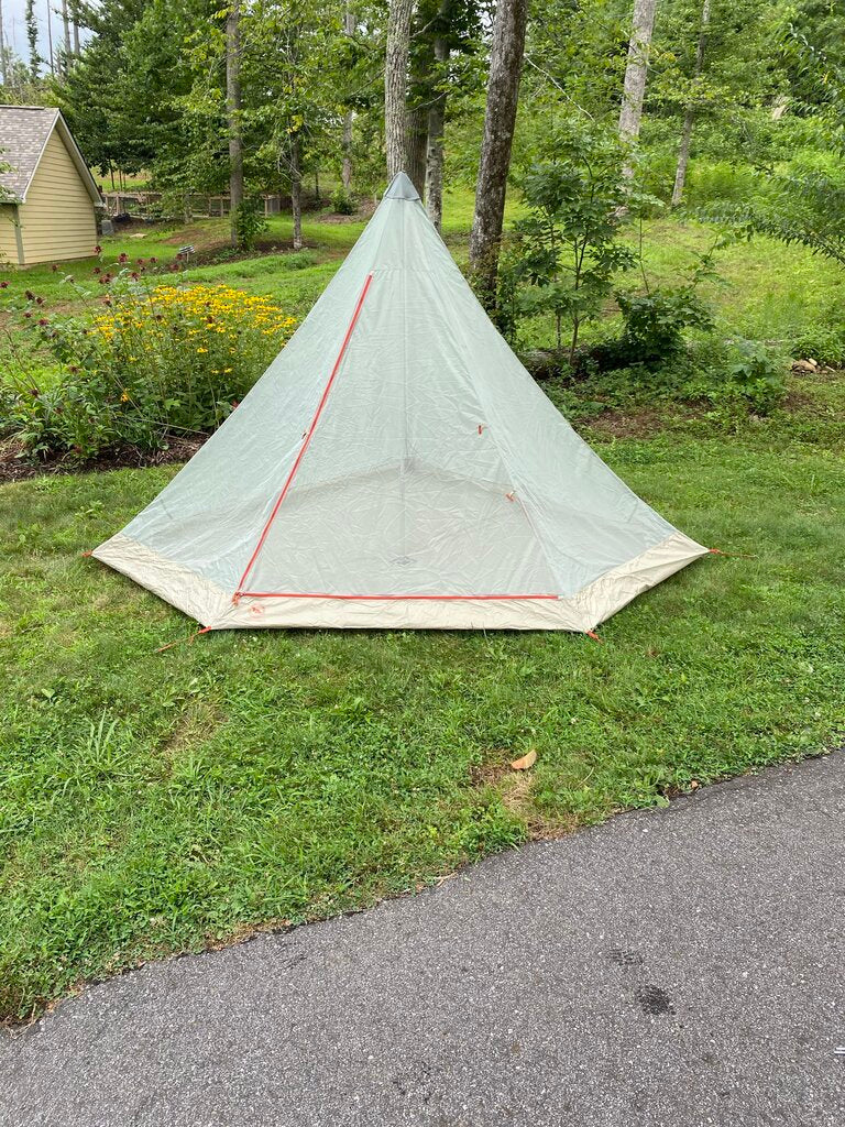 Big Agnes Gold Camp 3 Tent W/Mesh Inner, Grey/Orange (SAMPLE)