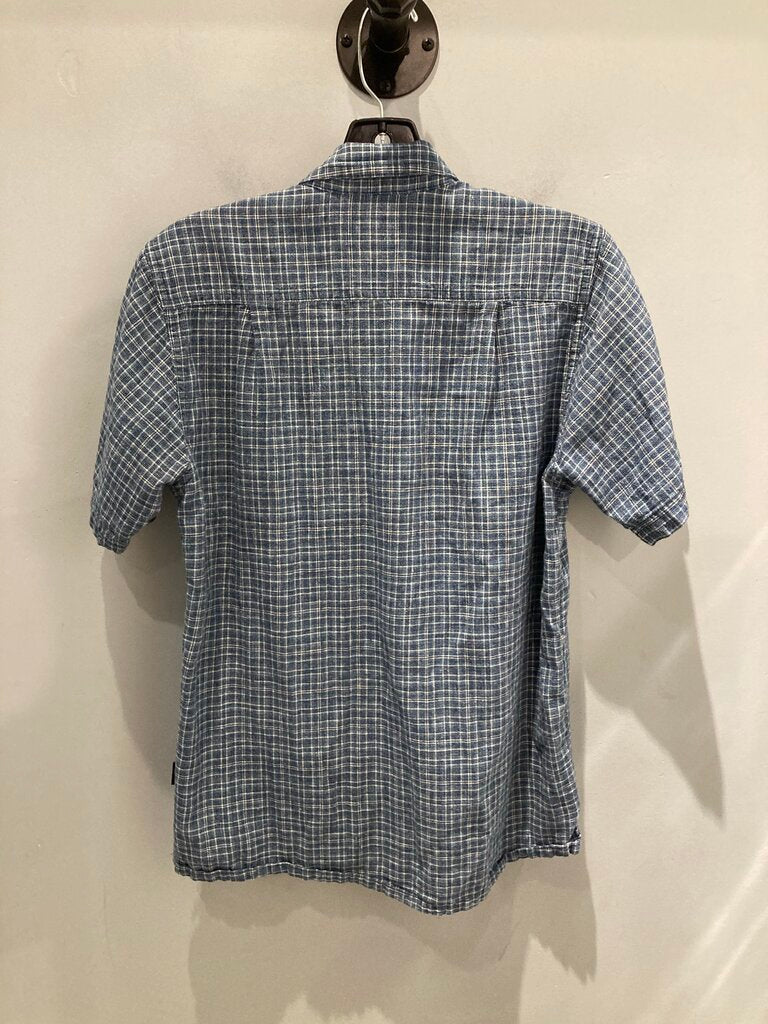 Patagonia SS Button Up, Blue/White, Men's XS