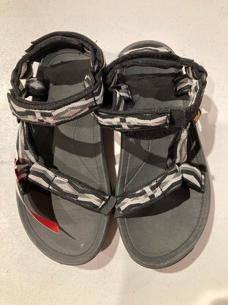 Teva Hurricane Sandals, Black/Gray, Kid's 2
