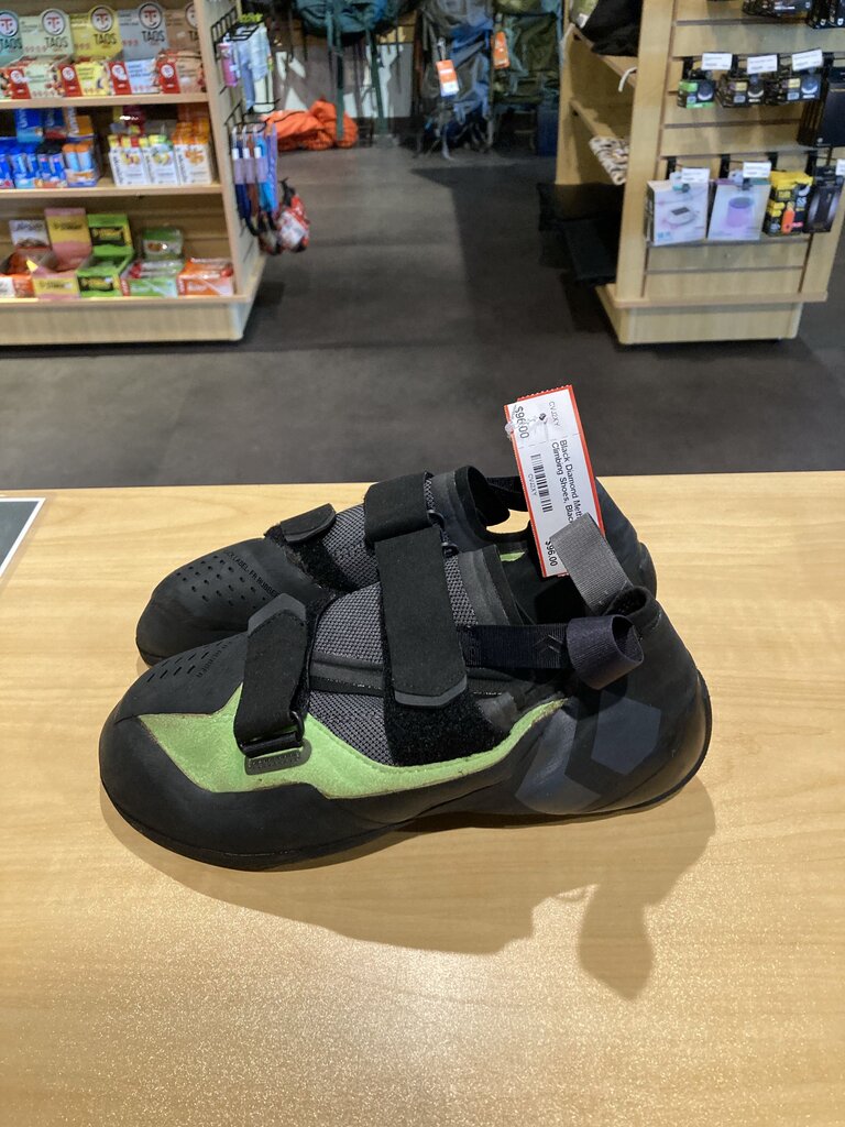 Black Diamond Method Climbing Shoes, Black/Green, Men's 11.5