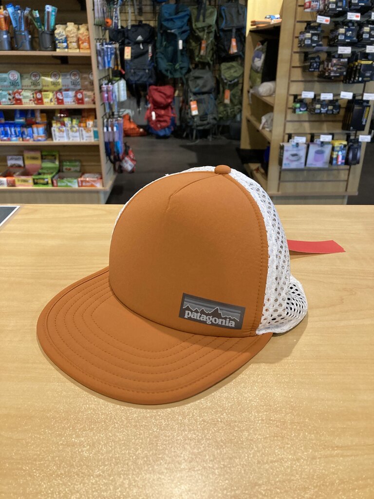 (NWT) Patagonia Mesh Cap, Orange/White, OS