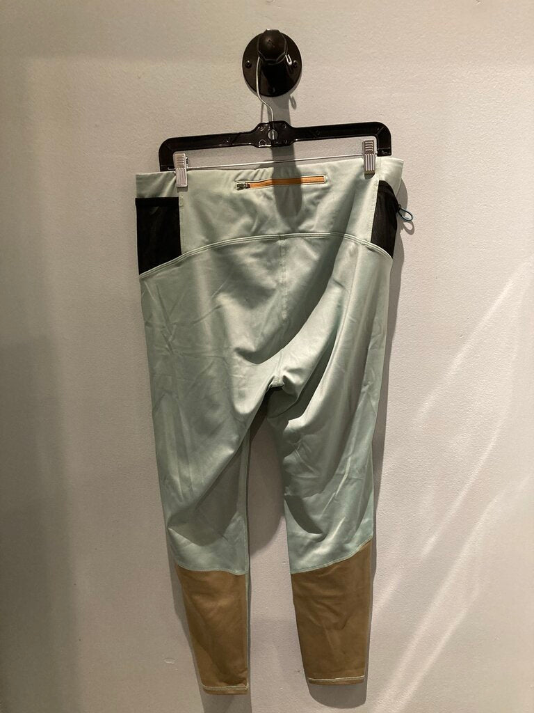 NWT Topo Designs Leggings, Green/Black, Women's XL