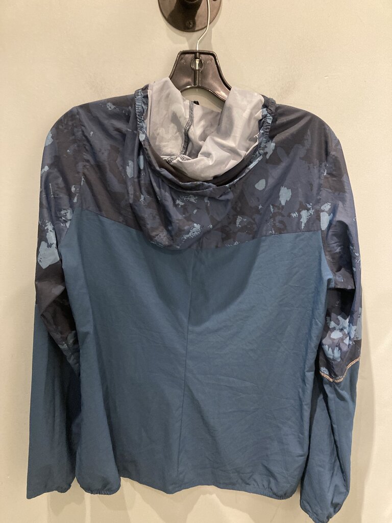 Salomon Wind Jacket, Blue Camo, Women's M