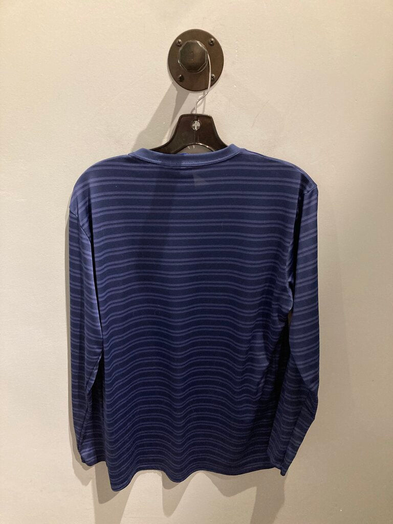 Patagonia LS Crew, Blue Stripe, Men's L