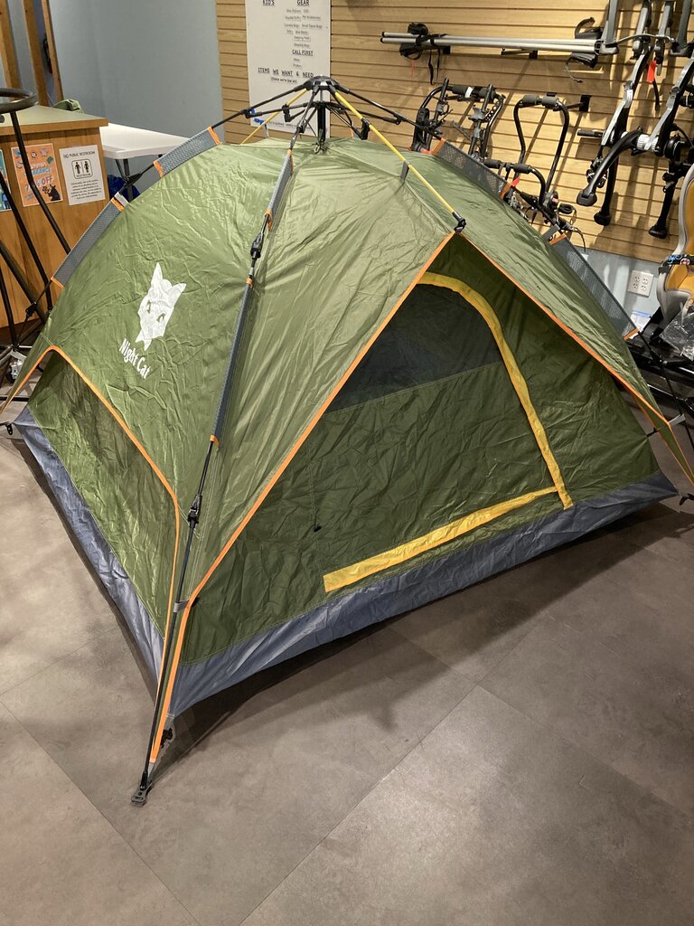 Night Cat 2P Dome Tent, Green/Orange