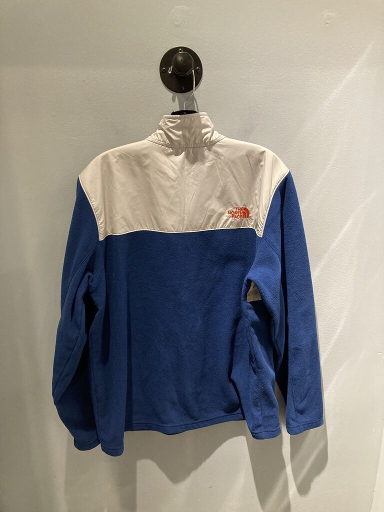 The North Face 1/2 Zip Fleece, Blue/White, Men's L