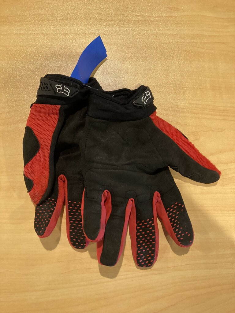 (Wear) Fox Biking Gloves, Red/Black, Men's XL