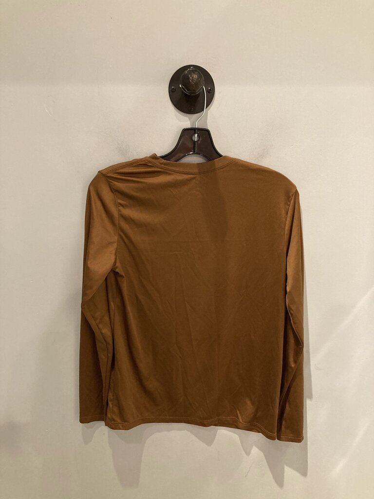 Athletic LS Crew, Brown/Orange, Women's XL