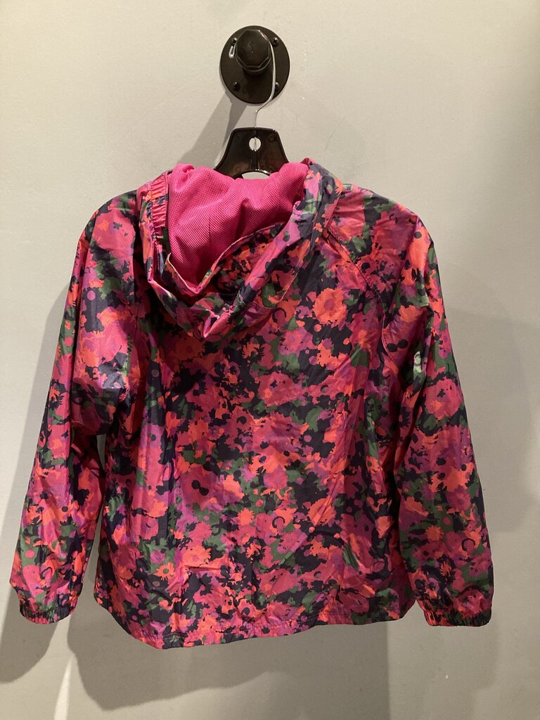 LL Bean Wind Jacket, Pink/Green/Navy, Women's M P
