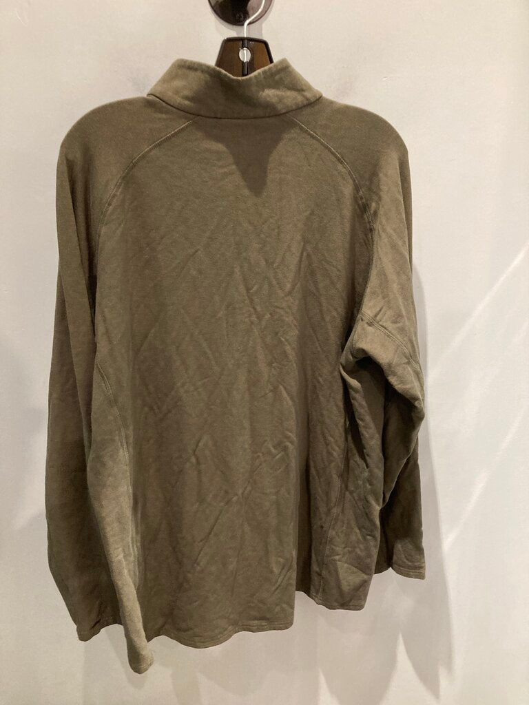 Freefly LS 1/4 Zip, Green, Men's XXL