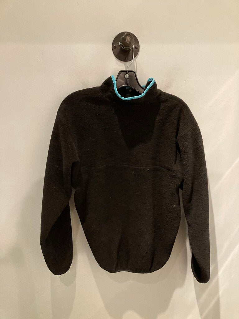 Patagonia Snap Fleece, Black/Teal, Women's L