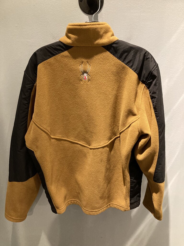 Spyder Fleece Jacket, Brown/Black, Men's M