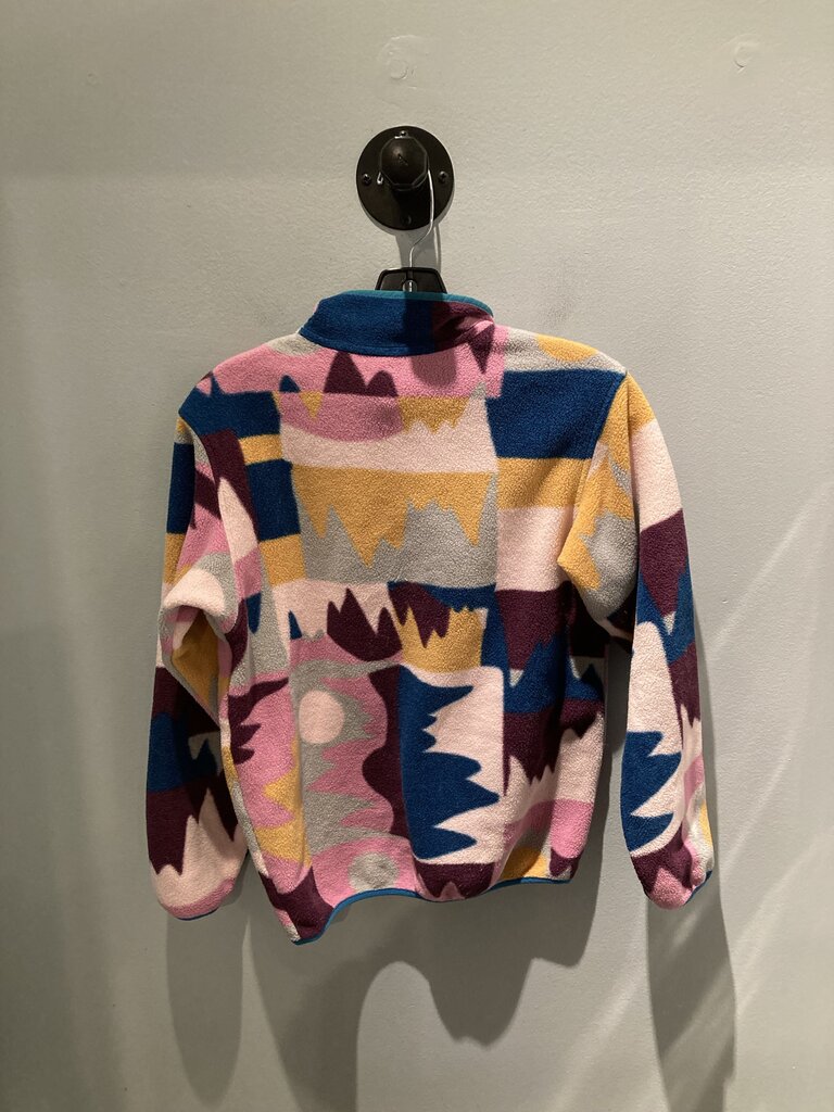 Patagonia Snap Fleece, Pink/Teal/Blue, Kid's L