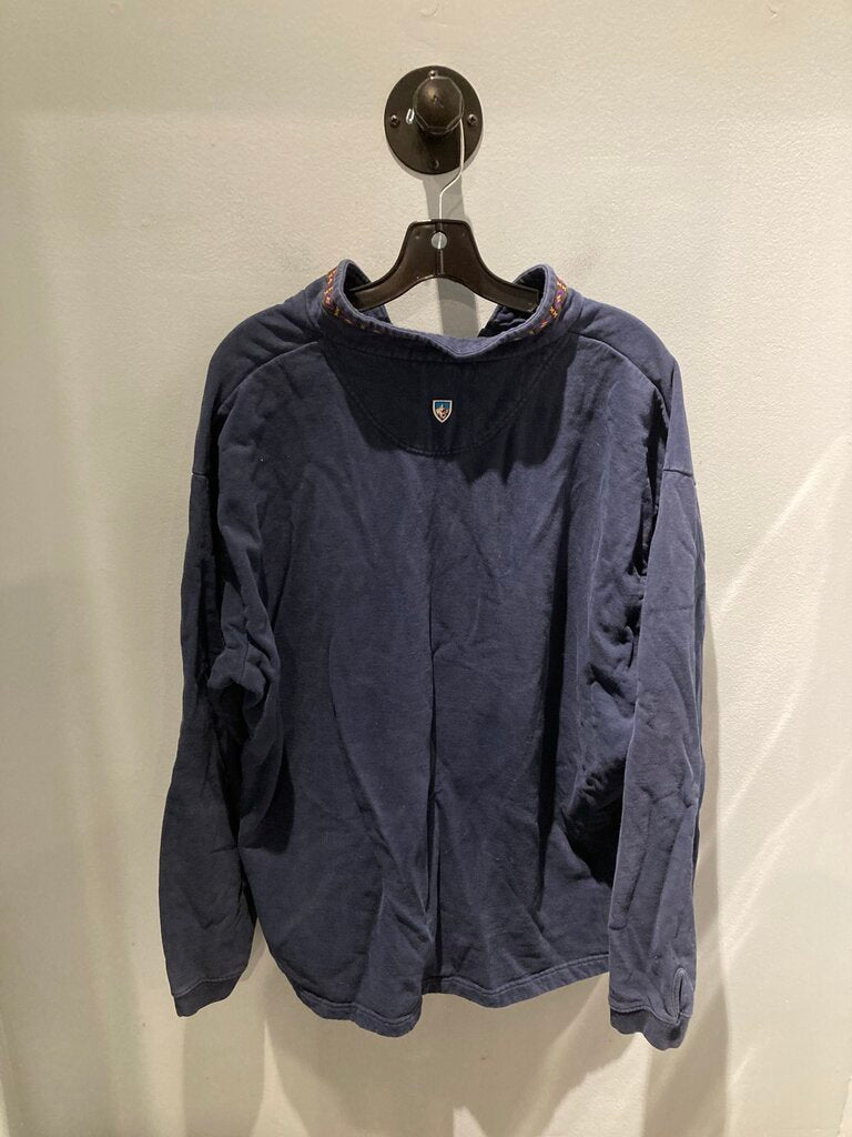 Kuhl V-Neck Pullover, Navy, Men's XL